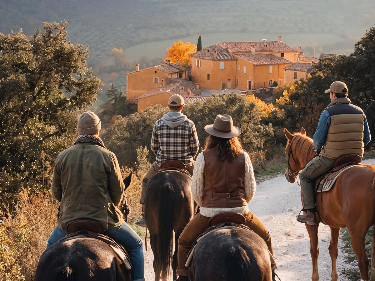 Balade à cheval en Ardèche, autour de Saint-Julien-du-Serre
